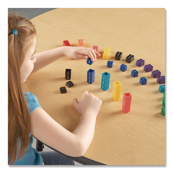 Fraction Tower Fraction Cubes, Grades 1 to 4, 51 Pieces