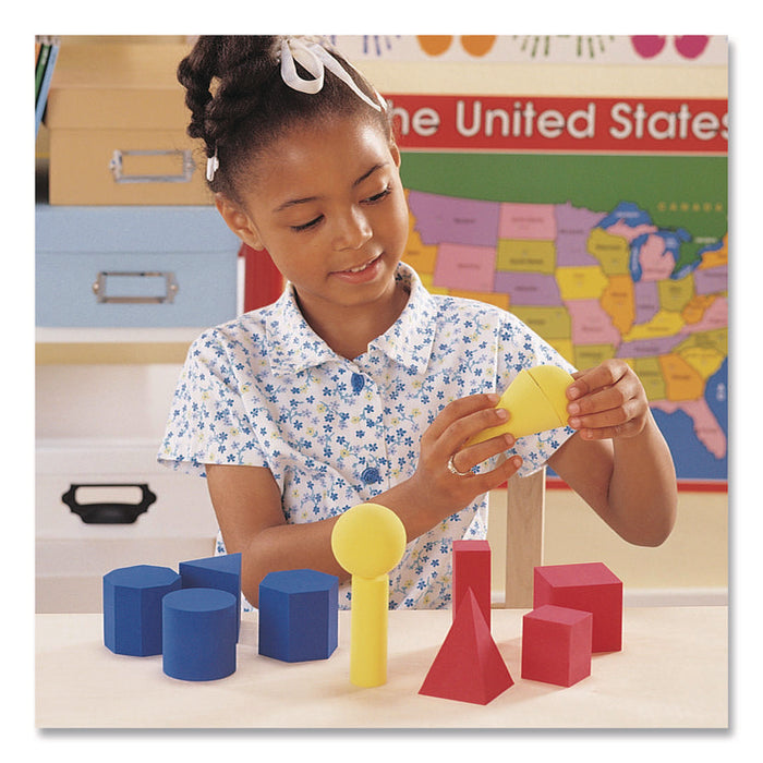 Hands-On Soft Geometric Solids, Grades K to 5, 12 Pieces