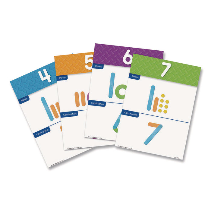 Number Construction Activity Set, Pre-K to K, 50 Pieces
