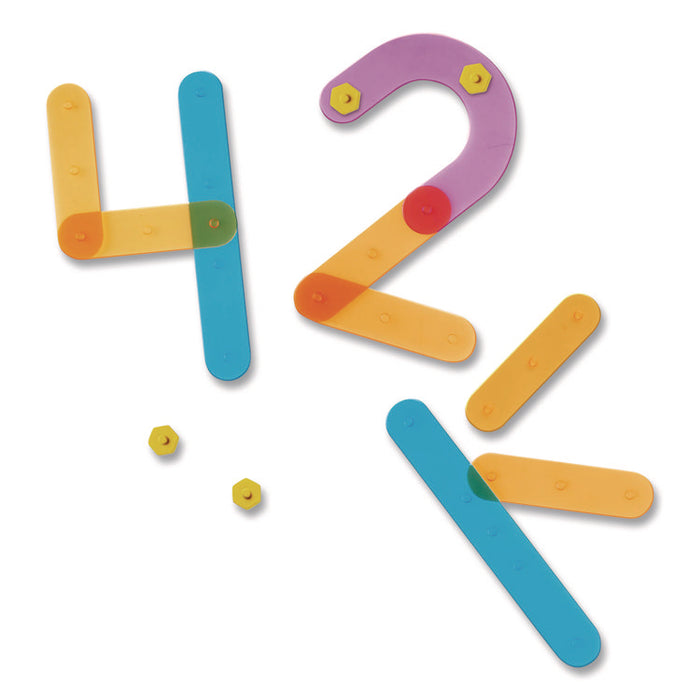 Number Construction Activity Set, Pre-K to K, 50 Pieces