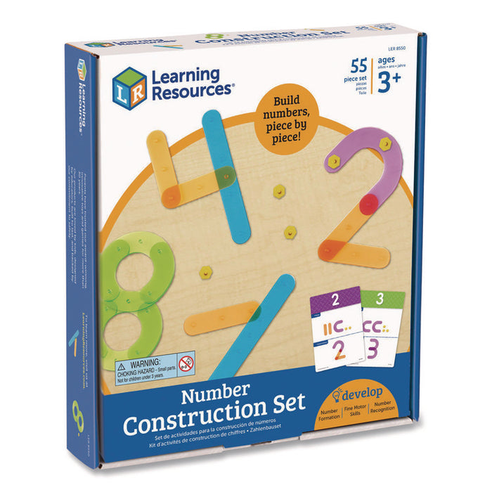 Number Construction Activity Set, Pre-K to K, 50 Pieces