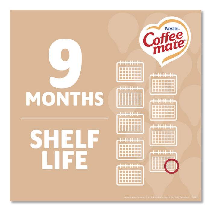 Liquid Coffee Creamer, Original, 0.38 oz Mini Cups, 50/Box