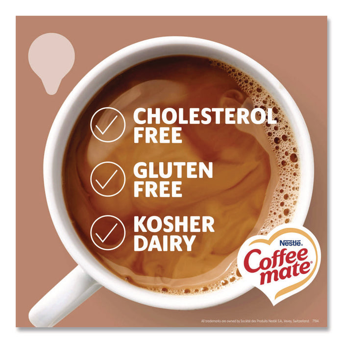 Liquid Coffee Creamer, Cafe Mocha, 0.38 oz Mini Cups, 50/Box, 4 Boxes/Carton