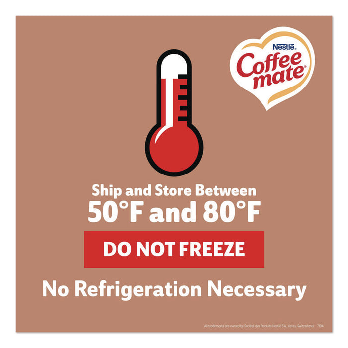 Liquid Coffee Creamer, Cafe Mocha, 0.38 oz Mini Cups, 50/Box