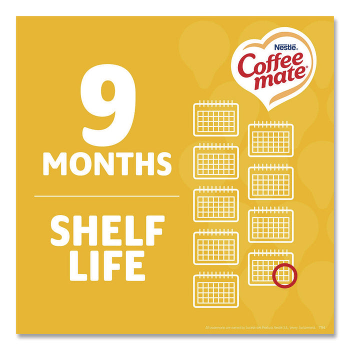 Liquid Coffee Creamer, Hazelnut, 0.38 oz Mini Cups, 50/Box