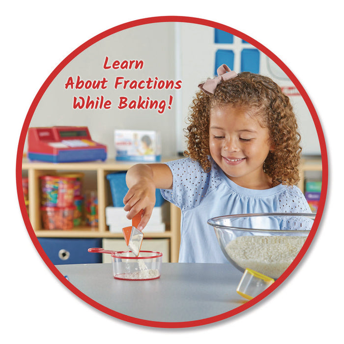 Rainbow Fraction Measuring Cups, Pre-K to K, 9 Pieces
