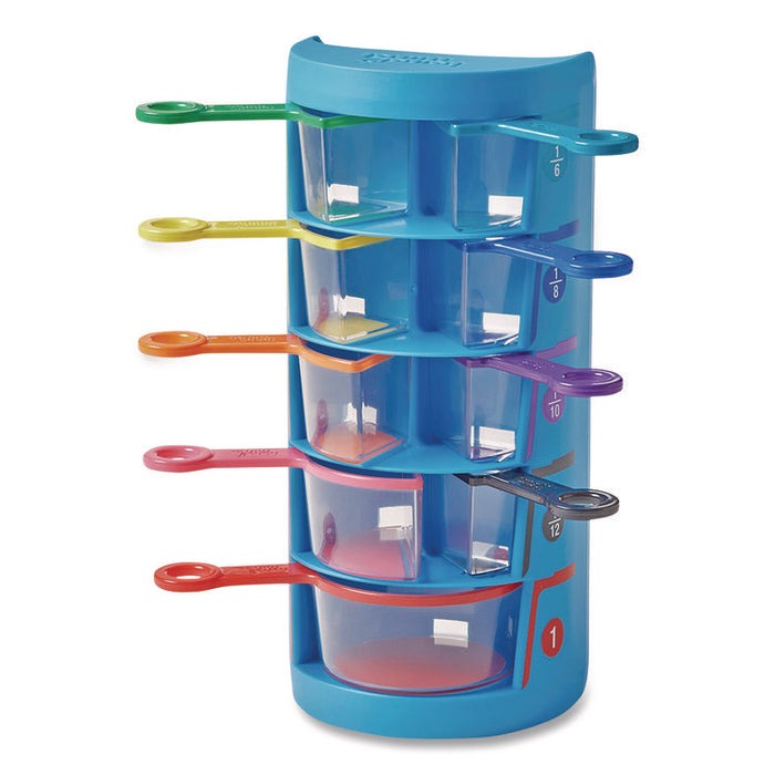 Rainbow Fraction Measuring Cups, Pre-K to K, 9 Pieces
