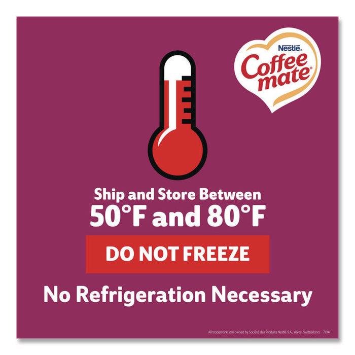 Liquid Coffee Creamer, Salted Caramel Chocolate, 0.38 oz Mini Cups, 50/Box