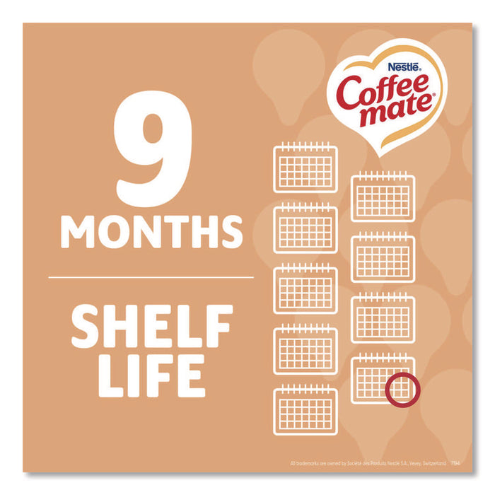 Liquid Coffee Creamer, Vanilla Caramel, 0.38 oz Mini Cups, 50/Box, 4 Boxes/Carton