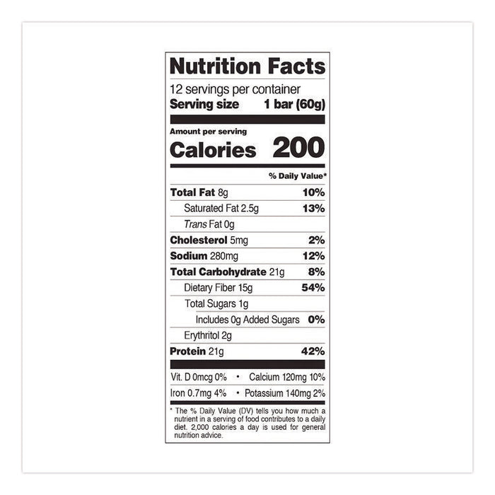 Protein Bars, Cookies and Cream, 2.12 oz Bar, 12 Bars/Box