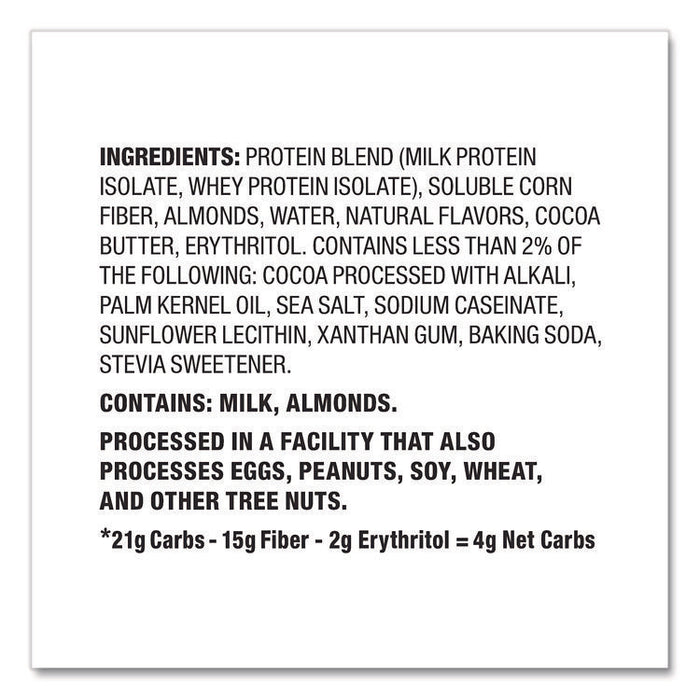 Protein Bars, Cookies and Cream, 2.12 oz Bar, 12 Bars/Box