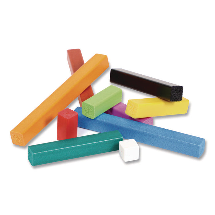 Cuisenaire Rods Introductory Set, Grades Pre-K to 3, 74 Pieces