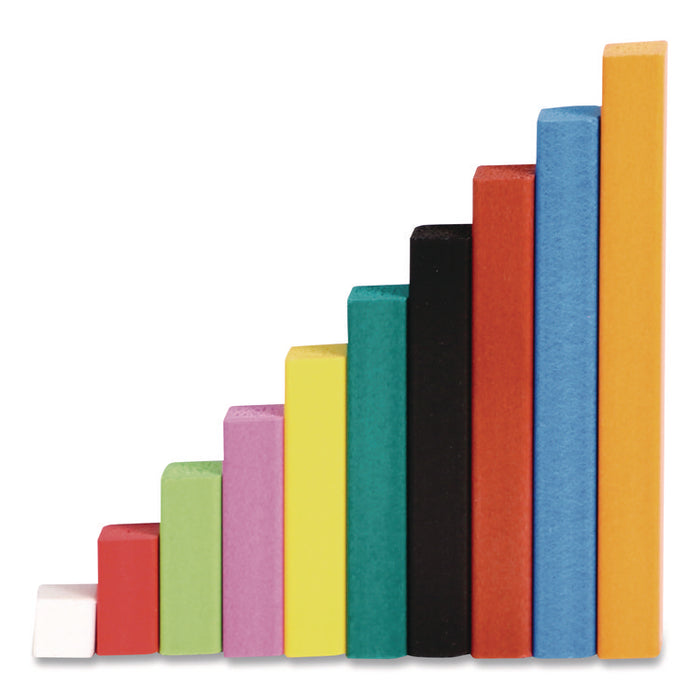 Cuisenaire Rods Introductory Set, Grades Pre-K to 3, 74 Pieces