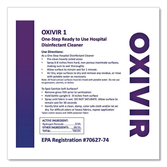 Oxivir TB, Natural Cherry Almond Scent, 3.78 L Container, 4/Carton