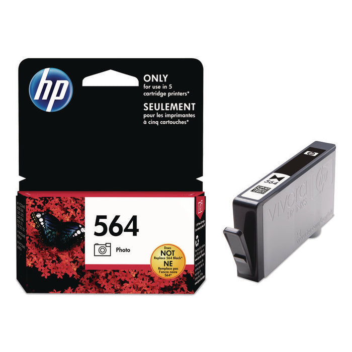 HP 564, (CB317WN) Photo Black Original Ink Cartridge, 24/Carton