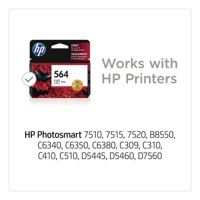 HP 564, (CB317WN) Photo Black Original Ink Cartridge, 24/Carton