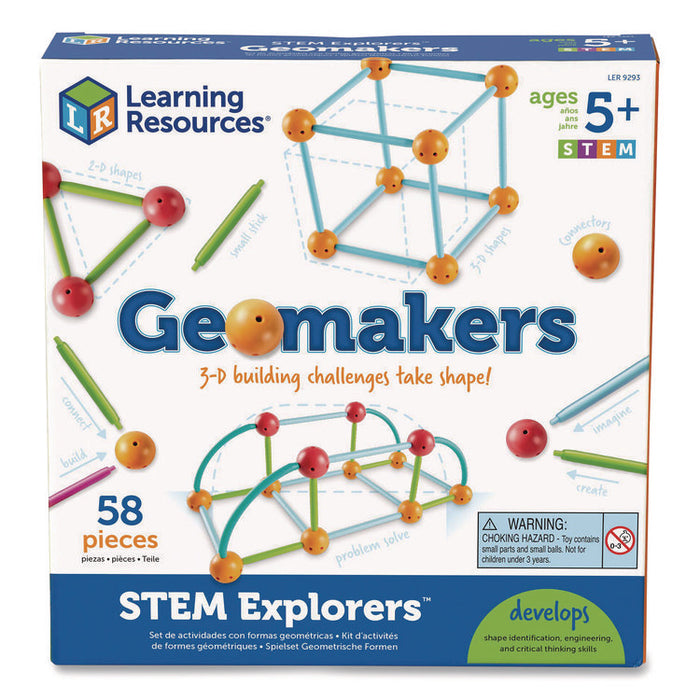 STEM Explorers Geomakers, Grades K to 2, 58 Pieces