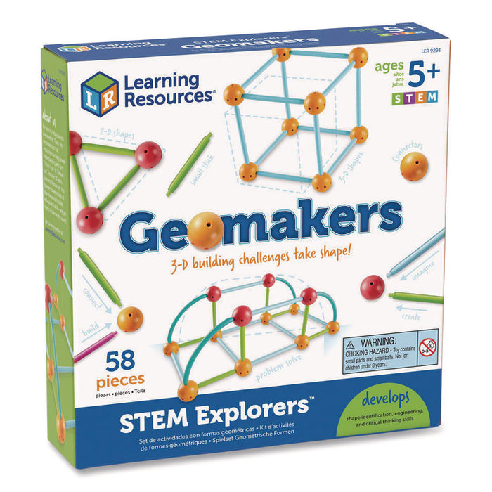 STEM Explorers Geomakers, Grades K to 2, 58 Pieces