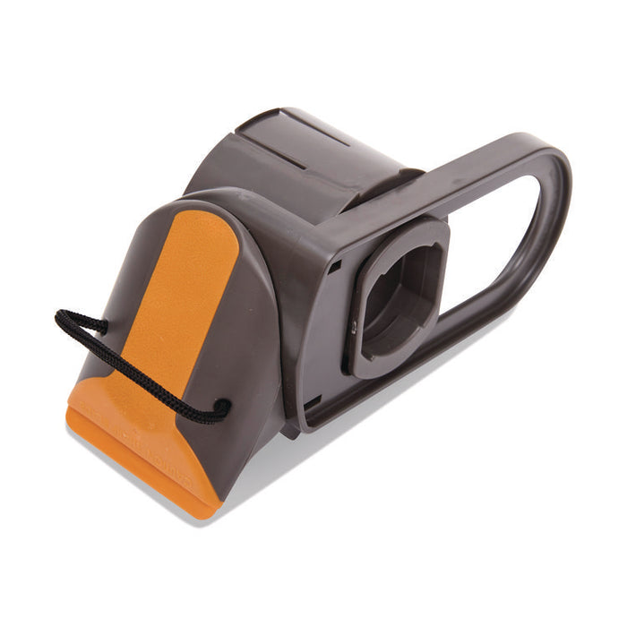 Tape Dispenser, 3" Core, Polypropylene, Gray/Orange