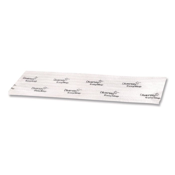 EasyMop Microfiber Dust Mop Pads, 16 x 5.3, White, 50/Pack