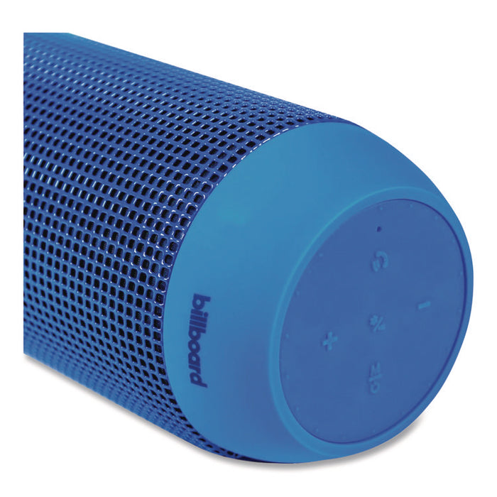 Water-Resistant Bluetooth Speaker, 3.5 mm Aux In/Bluetooth/Micro USB/SD/TF Memory Card, Blue