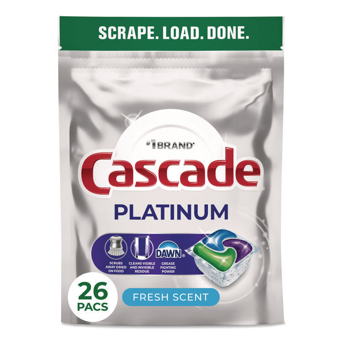 Platinum ActionPacs, Fresh Scent, 14 oz Pack, 26 Pods/Pack, 4 Packs/Carton