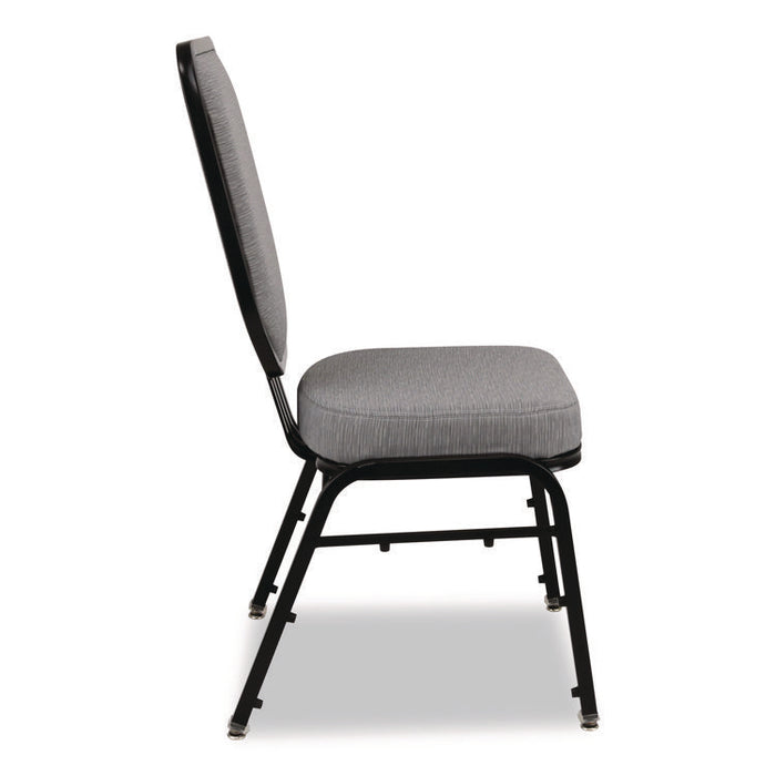 Flex-Back Banquet Chair, Supports Up to 500 lbs, 18.6" Seat Height, Morticia Lithium Seat/Back, Black Base, 2/Pack