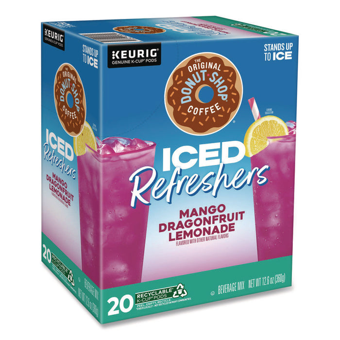 ICED Refreshers K-Cup Pods, Mango Dragonfruit Lemonade, 20/Box