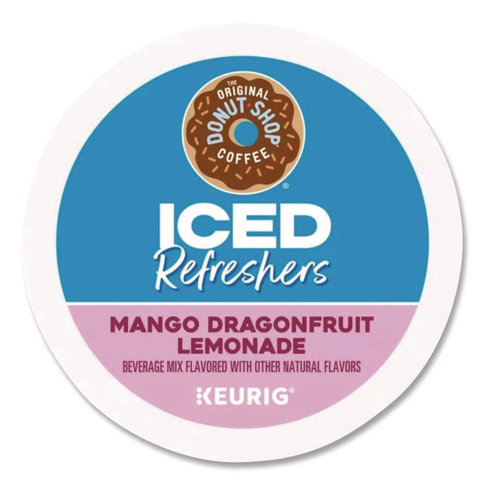 ICED Refreshers K-Cup Pods, Mango Dragonfruit Lemonade, 20/Box, 4 Boxes/Carton