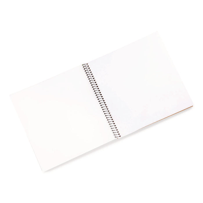 Wirebound Sketchbook, Animal Animations Gold/Green Cover, Unruled, (40) White 9 x 9 Sheets