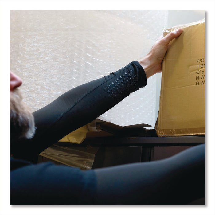 Chill-Its 6691 Cooling Arm Sleeves with Box-Handling Grip, Polyester/Spandex, X-Large, Black, Pair