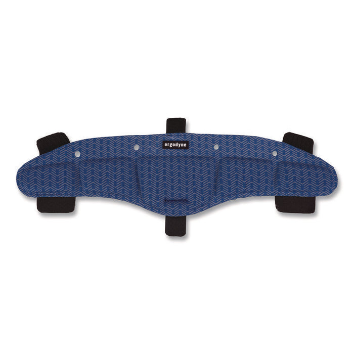 Chill-Its 6611 Hard Hat Cooling Sweatband Pad, 15 x 4, Blue, 3/Pack