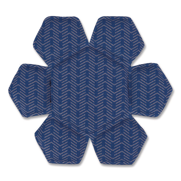 Chill-Its 6612 Hard Hat Cooling Top Pad, 6" dia, Blue, 3/Pack