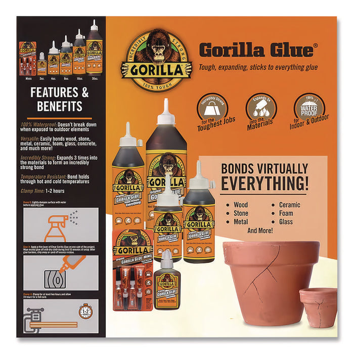 Original Formula Glue, 8 oz, Dries Light Brown