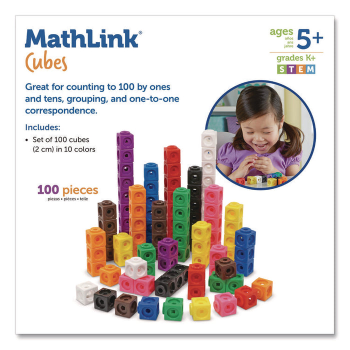 MathLink Cubes, Grades 1 to 3, 100 Pieces