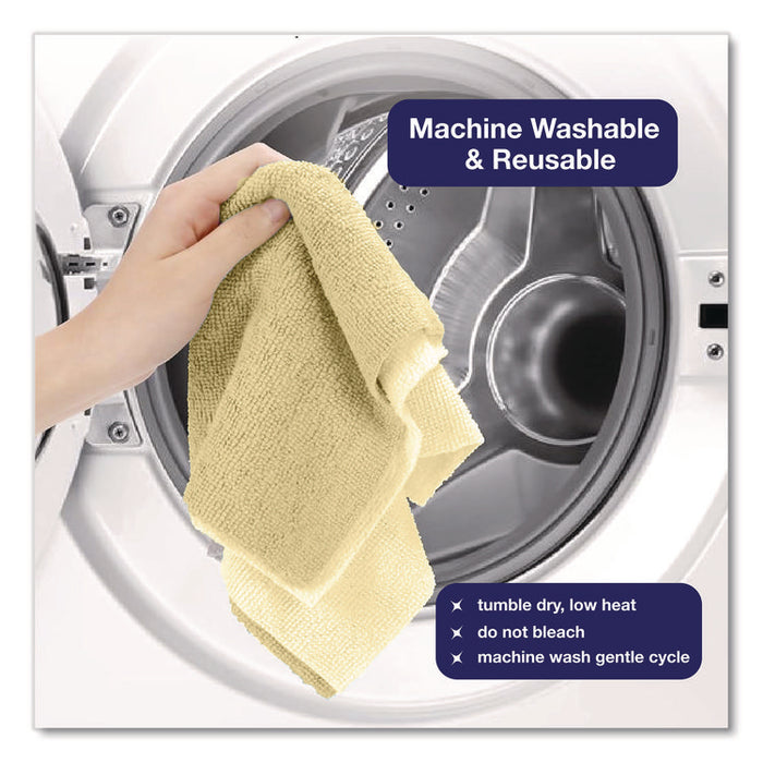 Microfiber Towel Roll, 11.5 x 11.5, Taupe, 50 Towels/Roll