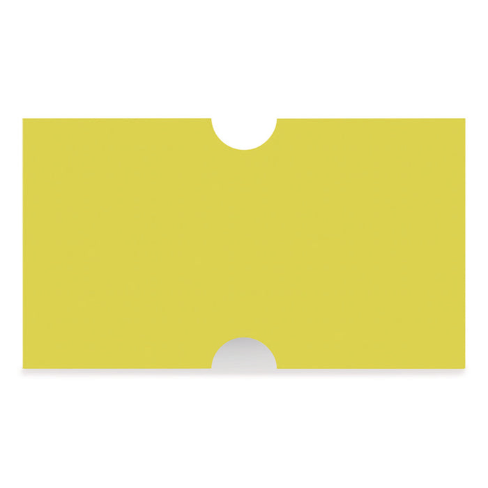 Punch-Hole Lavel, 0.83 x 0.47, Yellow, 1,000/Roll, 8 Rolls/Pack