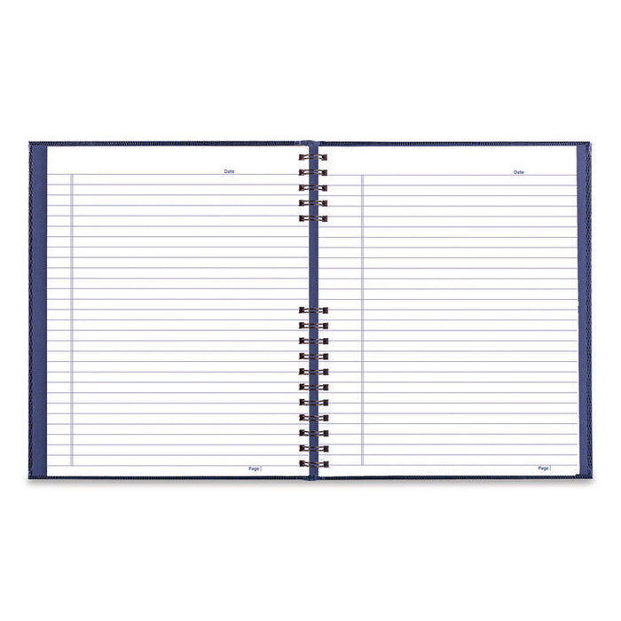 NotePro Notebook, 1-Subject, Wide/Legal Rule, Indigo Blue Cover, (100) 10.75 x 8.5 Sheets