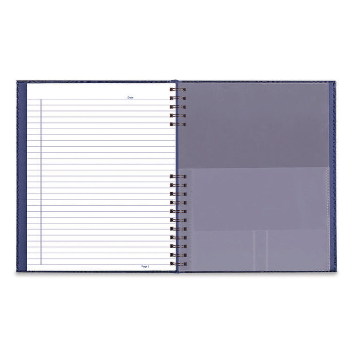NotePro Notebook, 1-Subject, Wide/Legal Rule, Indigo Blue Cover, (100) 10.75 x 8.5 Sheets