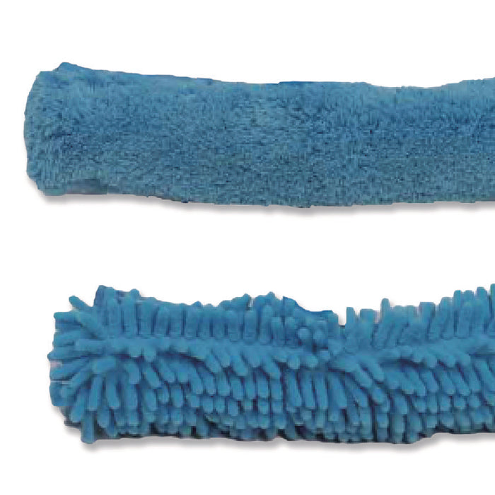 Window Cleaner Set, with Washing Pads, 11", 49" Plastic Handle, Blue