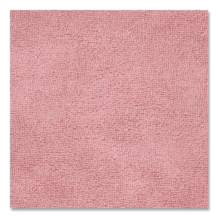 Microfiber Cloths, 12 x 12, Pink, 12/Pack