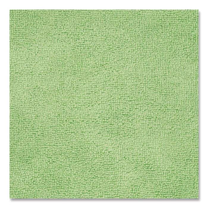 Microfiber Cloths, 12 x 12, Green, 12/Pack