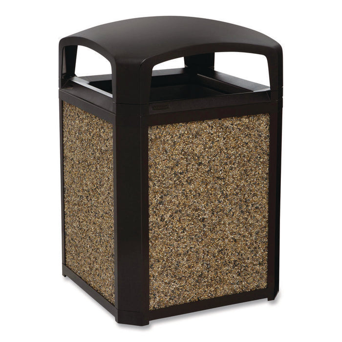 Landmark Series Aggregate Panel, For 35 gal Classic Container, 15.7 x 27.9 x 0.38, Stone, River Rock, 4/Carton