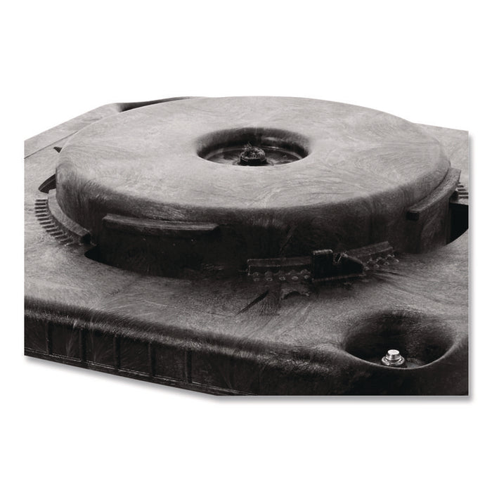 Brute Container Square Dolly, 300 lb Capacity, 17.25 x 6.25, Black