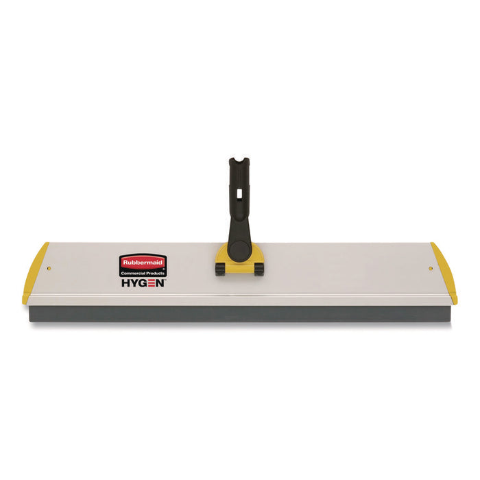 HYGEN Quick Connect Single-Sided Frame, Squeegee, 24 x 4.5, Aluminum, Yellow