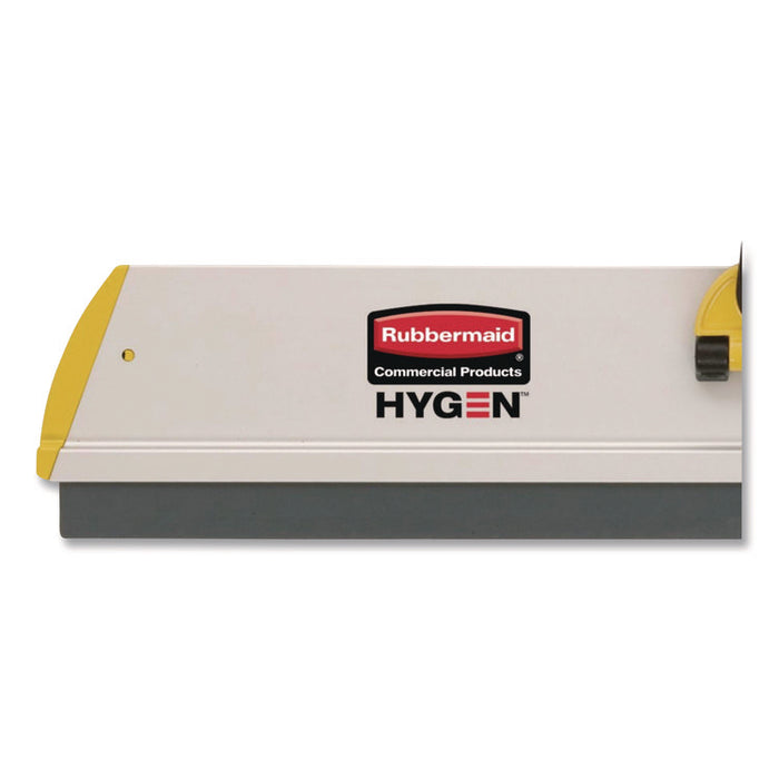 HYGEN Quick Connect Single-Sided Frame, Squeegee, 24 x 4.5, Aluminum, Yellow