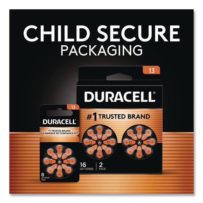 Hearing Aid Battery, #13, 8/Pack