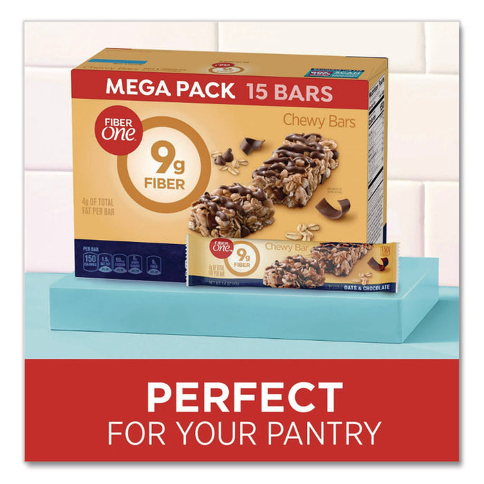 Chewy Bars, Oats and Chocolate, 1.4 oz Bar, 16/Box