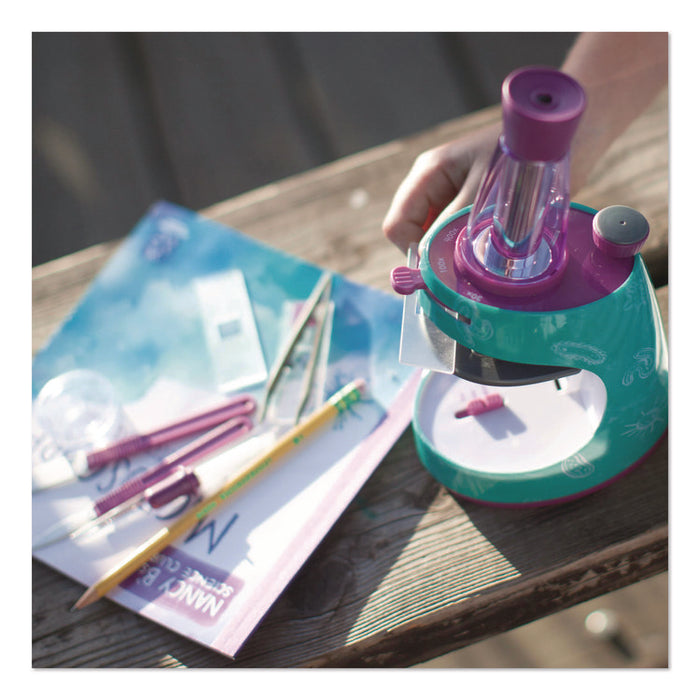 Nancy B's Science Club Microscope and Activity Journal, Ages 8 and Up, 30x to 400x Magnification, 8.7 x 9.2 x 4.3, Blue