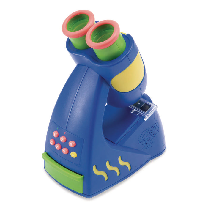 GeoSafari Jr. Talking Microscope, Ages 3 and Up, 5x Magnification, Blue